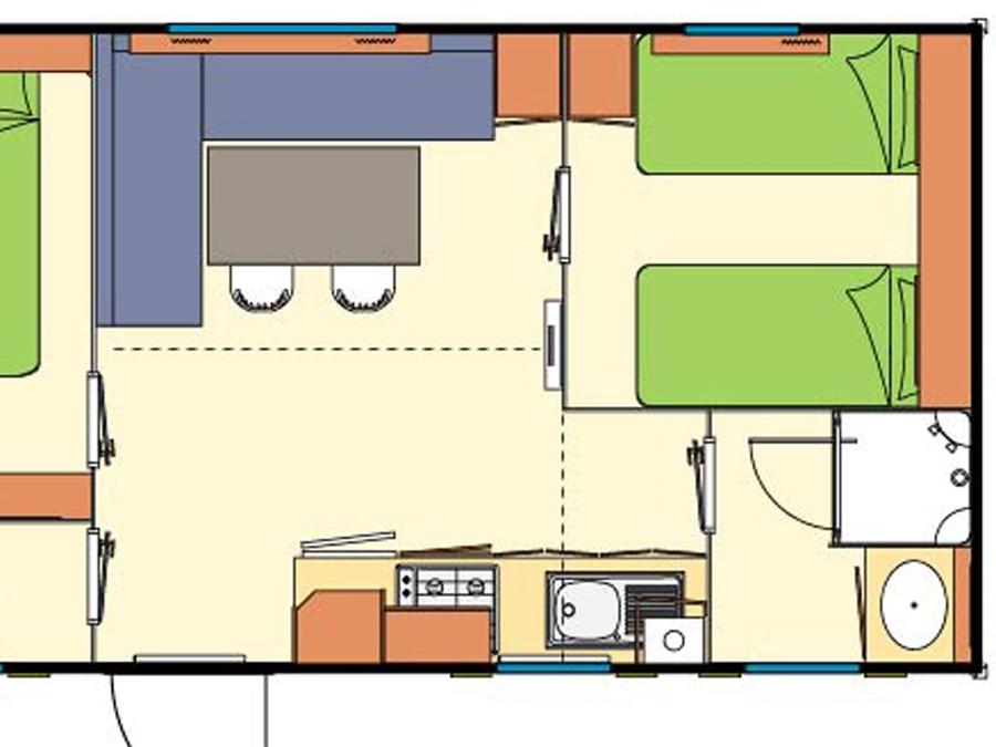 Mobilhome 4 personnes - O'HARA - MYRTILLE 7