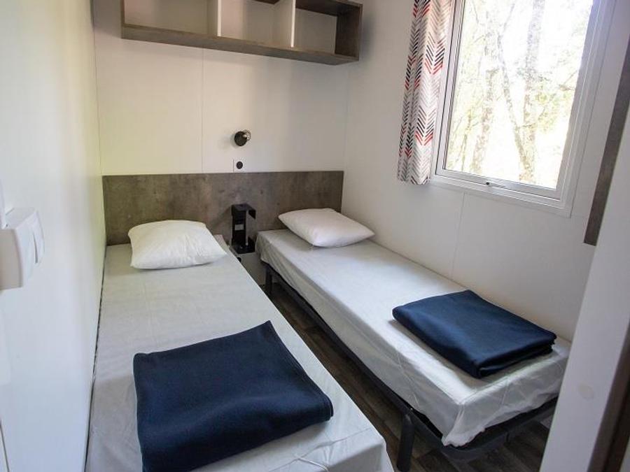 Mobilhome 6 personnes - Cottage Premium Chanterelle Trio 3 ch. Forêt - TV - Lave vaisselle - Wifi 7