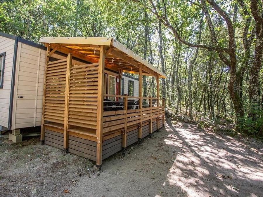 Mobilhome 6 personnes - Cottage Premium Chanterelle Trio 3 ch. Forêt - TV - Lave vaisselle - Wifi 0