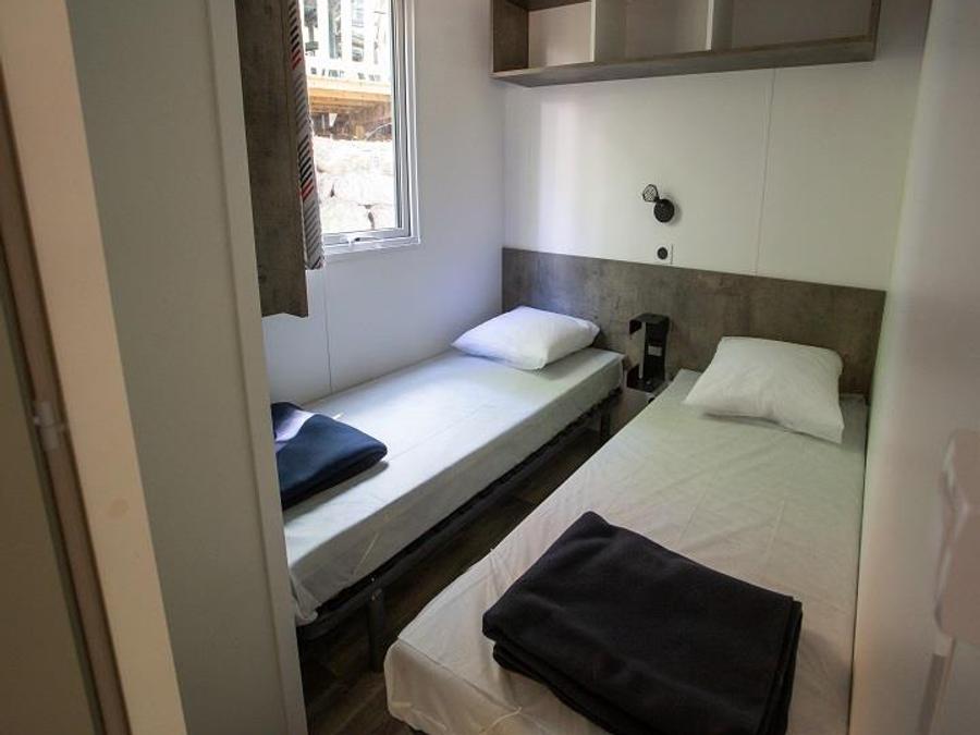 Mobilhome 6 personnes - Cottage Premium Chanterelle Trio 3 ch. Forêt - TV - Lave vaisselle - Wifi 6