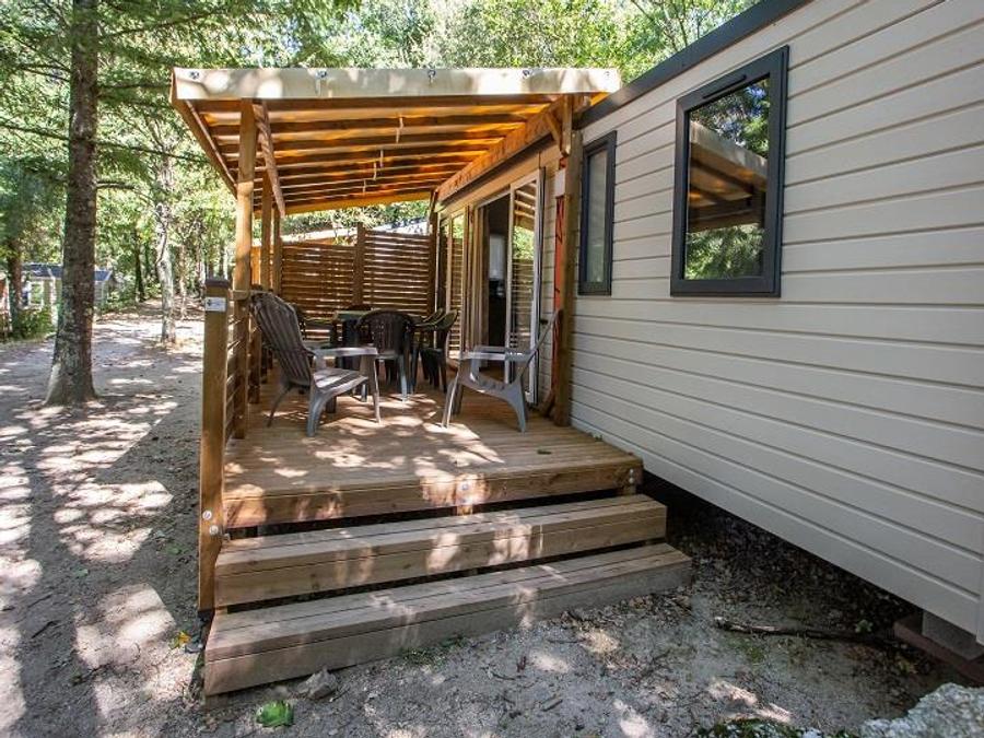 Mobilhome 6 personnes - Cottage Premium Chanterelle Trio 3 ch. Forêt - TV - Lave vaisselle - Wifi 1