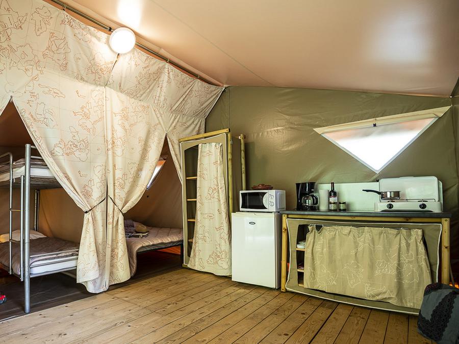 Tente en toile et en bois 4 personnes - Tente Canada 1