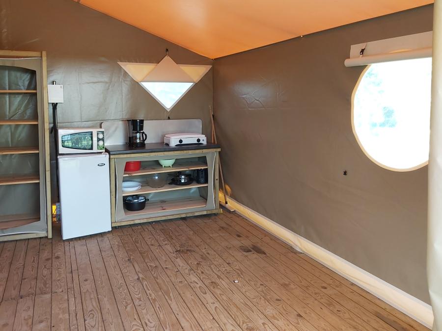 Tente en toile et en bois 4 personnes - Tente Canada 4