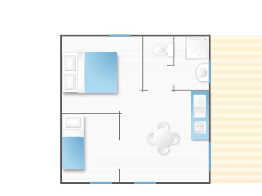 Chalet 2 personnes - Mélèze 7
