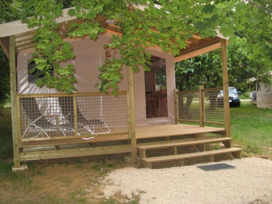 Tente en toile et en bois 5 personnes - LODGE STANDARD (SANS SANITAIRES) 2