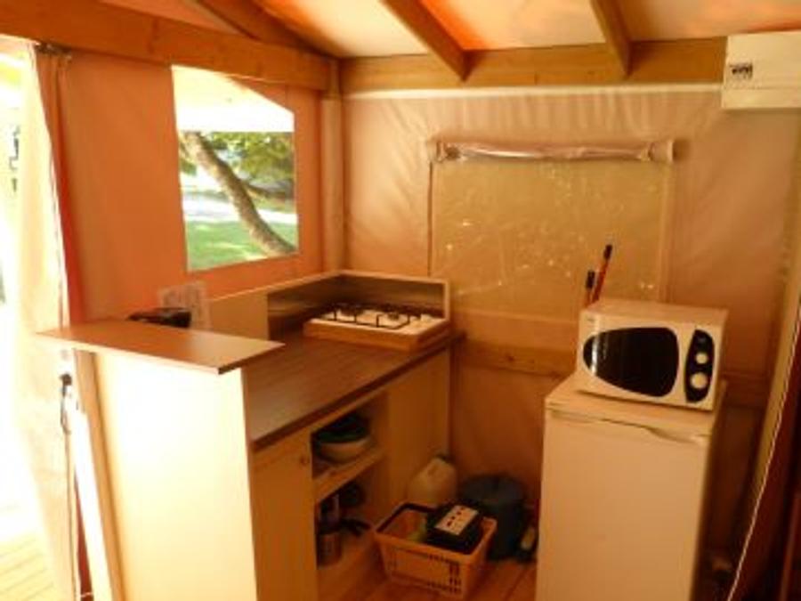 Tente en toile et en bois 5 personnes - LODGE STANDARD (SANS SANITAIRES) 5