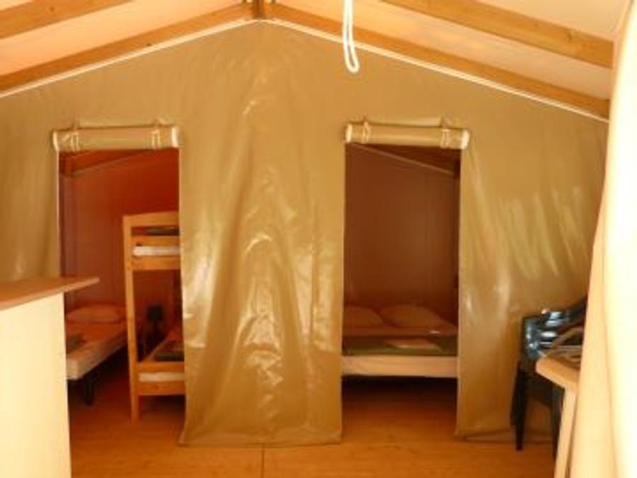 Tente en toile et en bois 5 personnes - LODGE STANDARD (SANS SANITAIRES) 4