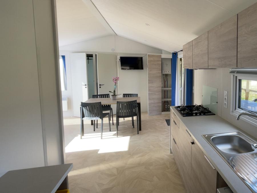 Mobilhome 4 personnes - Mobil-Home Premium 33m² (2ch - 4pers) + lave-vaiselle 7