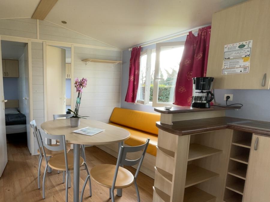 Mobilhome 6 personnes - Mobilhome Confort 33,5 m² 3 chambres + terrasse semi couverte + Clim 4