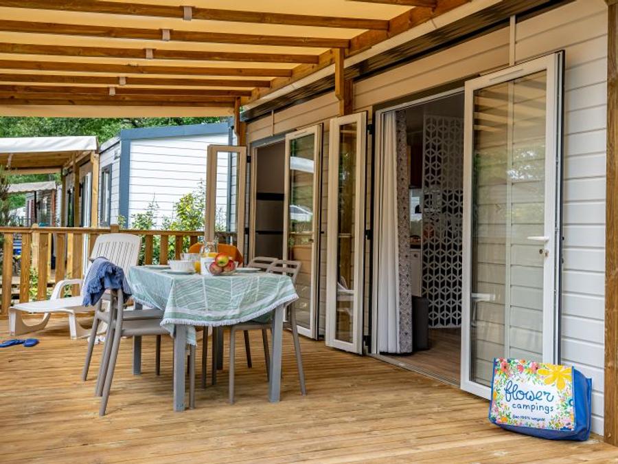 Mobilhome 6 personnes - Mobil-home PREMIUM 33m² - 3 chambres + terrasse + TV + lave-vaisselle + draps + serviettes | 6 personnes 1