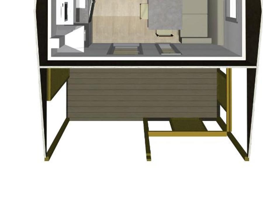 Chalet 2 personnes - Cajou 24m² avec terrasse couverte - 1 chambre 7