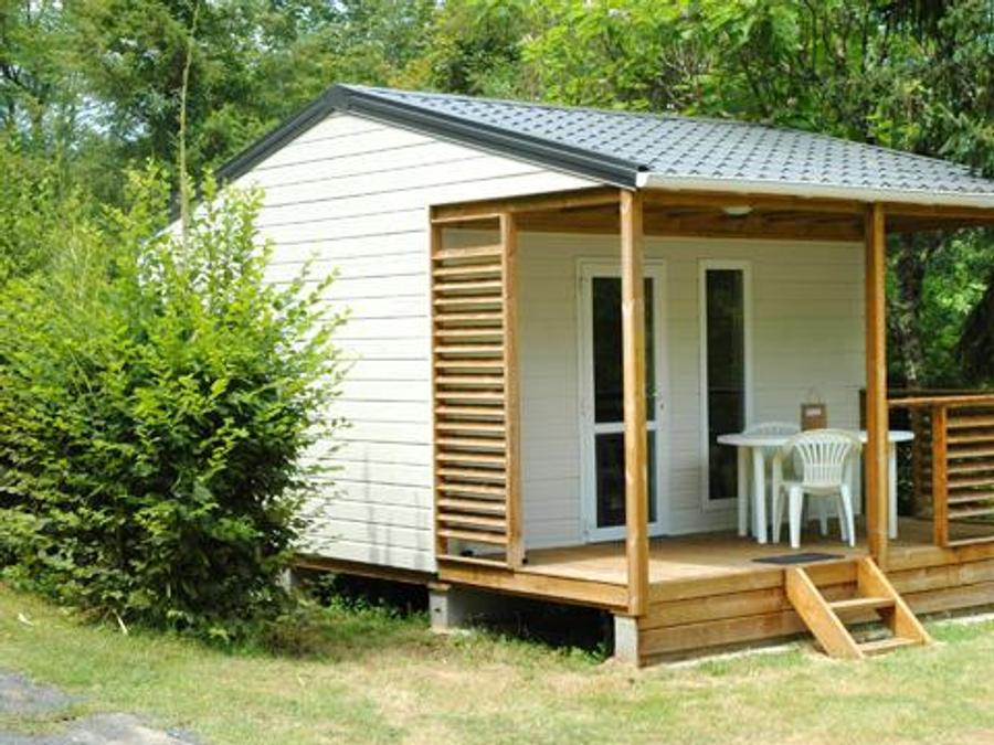 Chalet 2 personnes - Cajou 24m² avec terrasse couverte - 1 chambre 1
