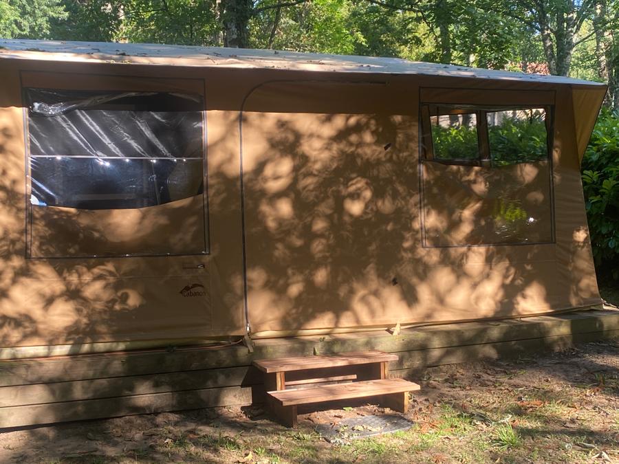 Tente 5 personnes - Tente toute équipée 29m² - 3 chambres (sans sanitaires) 0