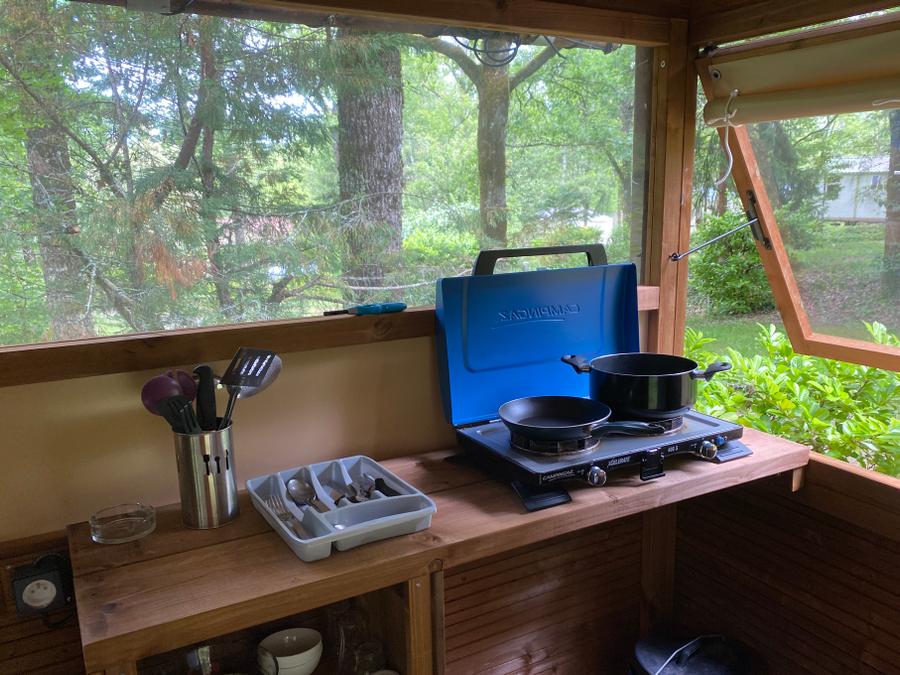 Tente en toile et en bois 2 personnes - Bivouac 5