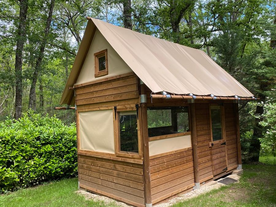 Tente en toile et en bois 2 personnes - Bivouac 1