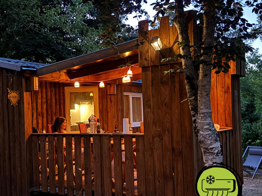 Mobilhome 4 personnes - Mobil-home bois BABY avec CLIM - 26m² avec terrasse couverte / 2 chambres 0