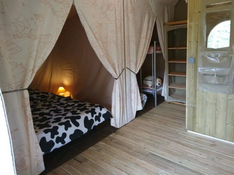 Tente en toile et en bois 4 personnes - Lodge Canada Confort 4