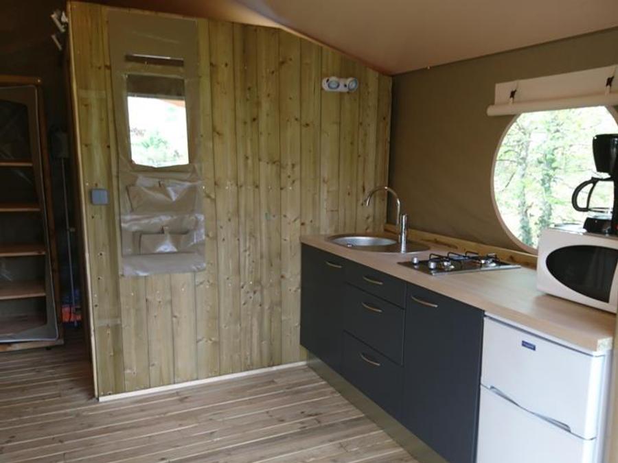 Tente en toile et en bois 4 personnes - Lodge Canada Confort 2