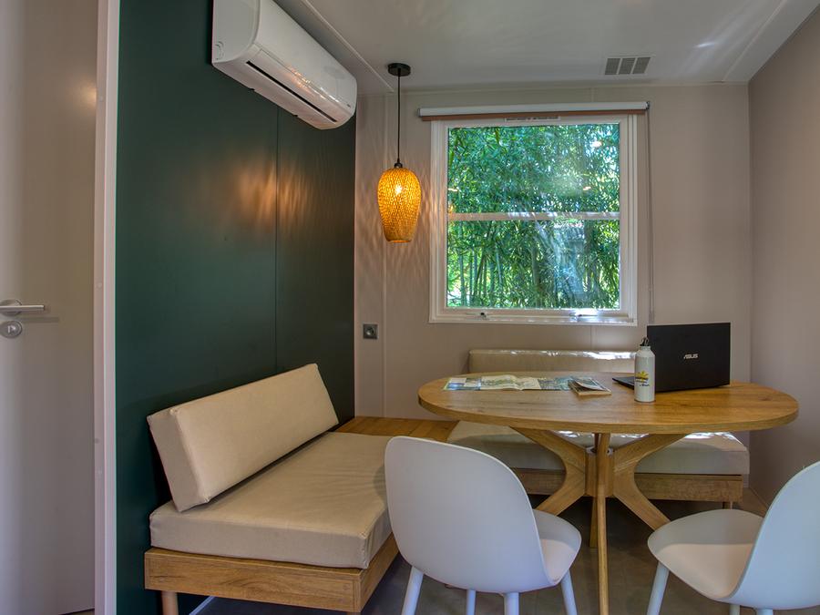 Mobilhome 4 personnes - Mobil-Home Premium O'Hara 29-31m² (2ch-4pers) + Terrasse semi-couverte + Clim + LV + TV 4