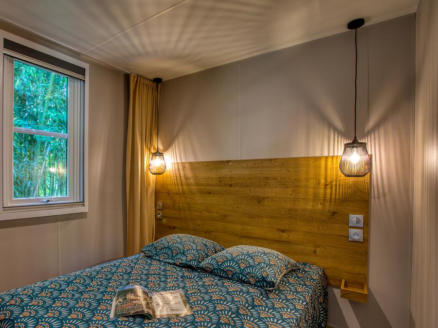 Mobilhome 4 personnes - Mobil-Home Premium O'Hara 29-31m² (2ch-4pers) + Terrasse semi-couverte + Clim + LV + TV 5