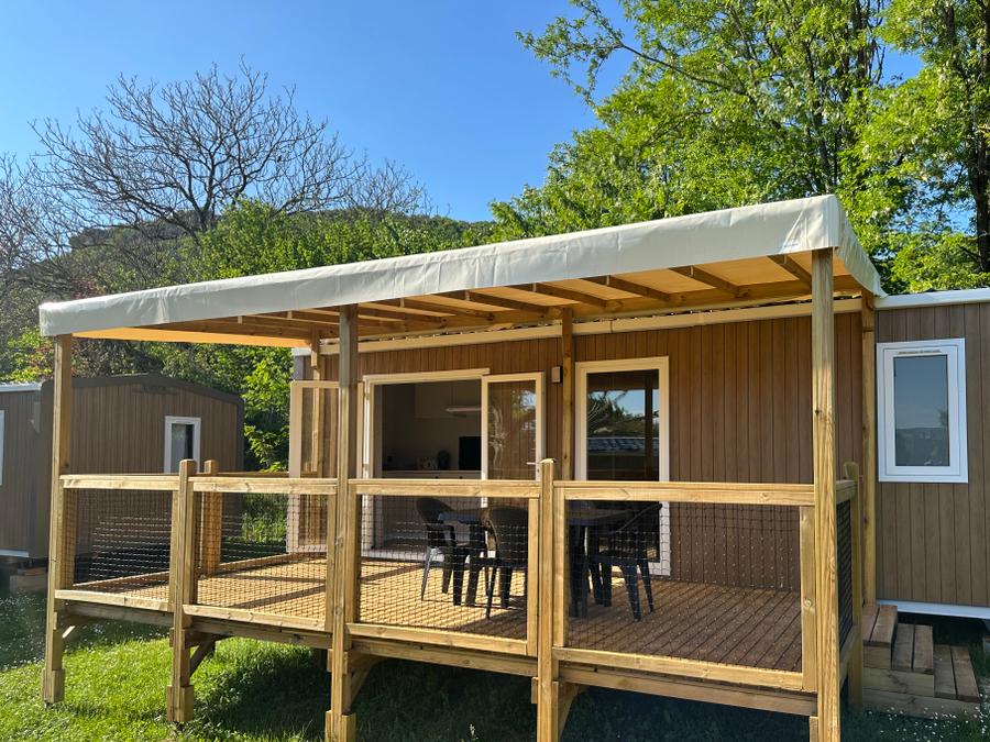 Mobilhome 4 personnes - Mobil-Home Confort Riviera 29m² (2 chambres) + terrasse couverte 18m² 0