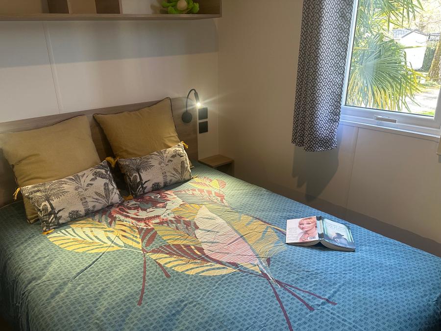 Mobilhome 2 personnes - Mobil-Home Confort Cahita 17,8m² (1chambre) + terrasse couverte 13,5m² 5