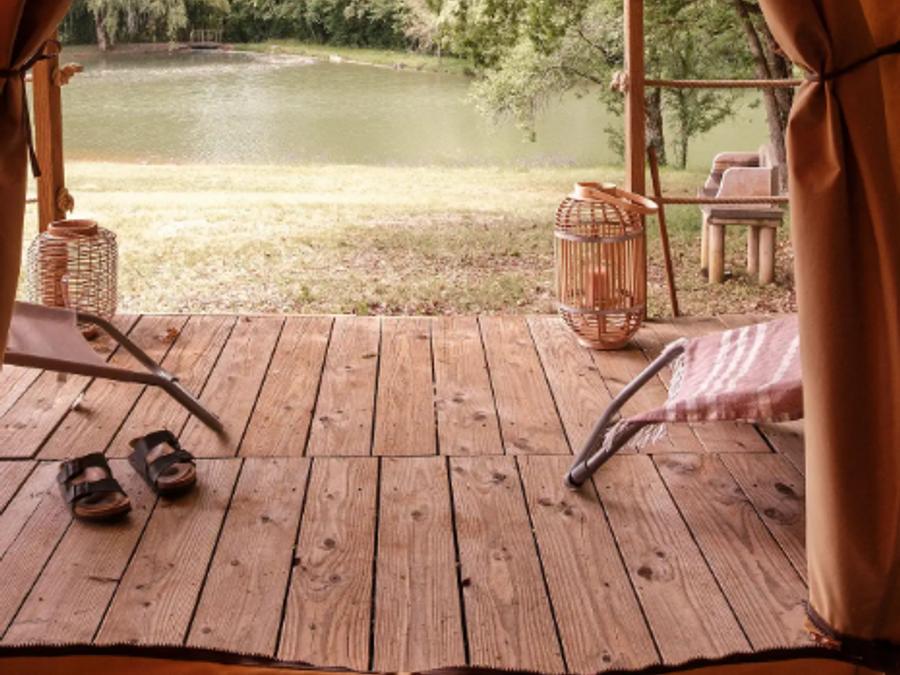 Bungalow toilé 4 personnes - Tente Lodge Insolite 2 chambres 0