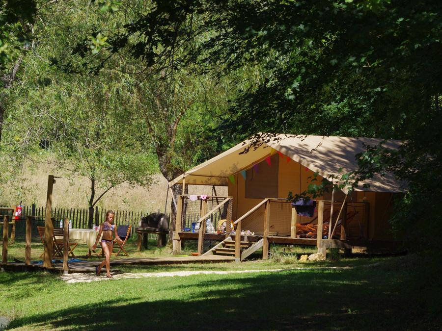 Bungalow toilé 4 personnes - Tente Lodge Insolite 2 chambres 9