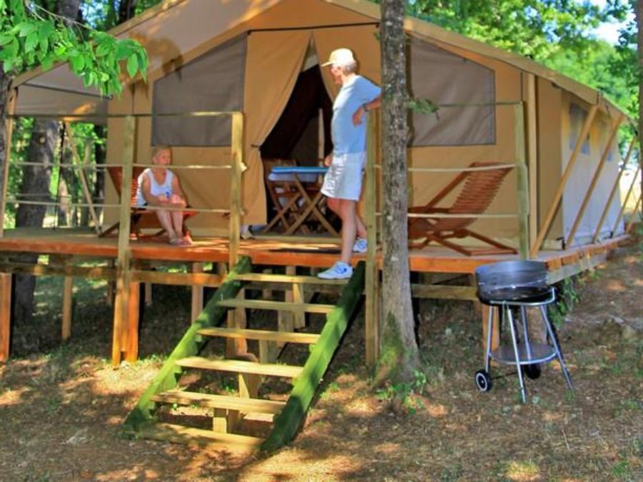 Bungalow toilé 4 personnes - Tente Lodge Insolite 2 chambres 8