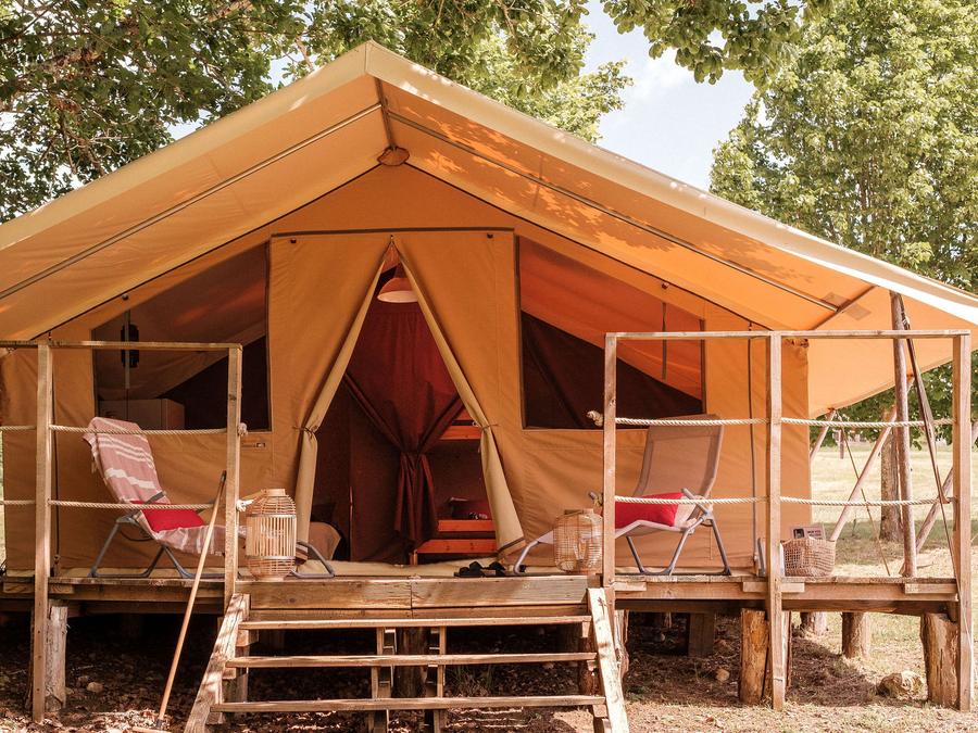 Bungalow toilé 4 personnes - Tente Lodge Insolite 2 chambres 14