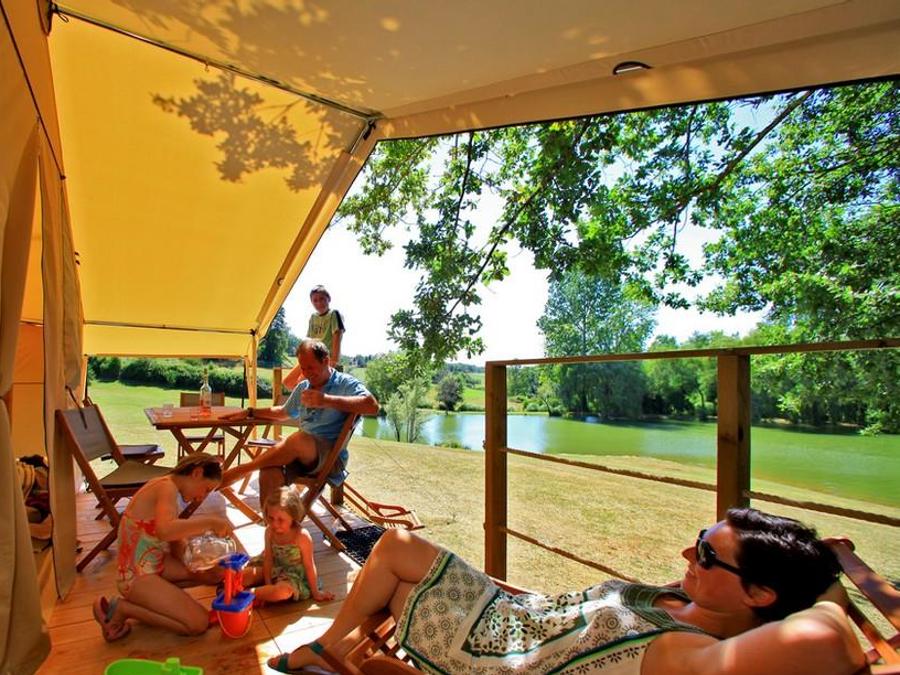 Bungalow toilé 4 personnes - Tente Lodge Insolite 2 chambres 6