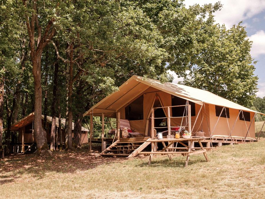 Bungalow toilé 4 personnes - Tente Lodge Insolite 2 chambres 18