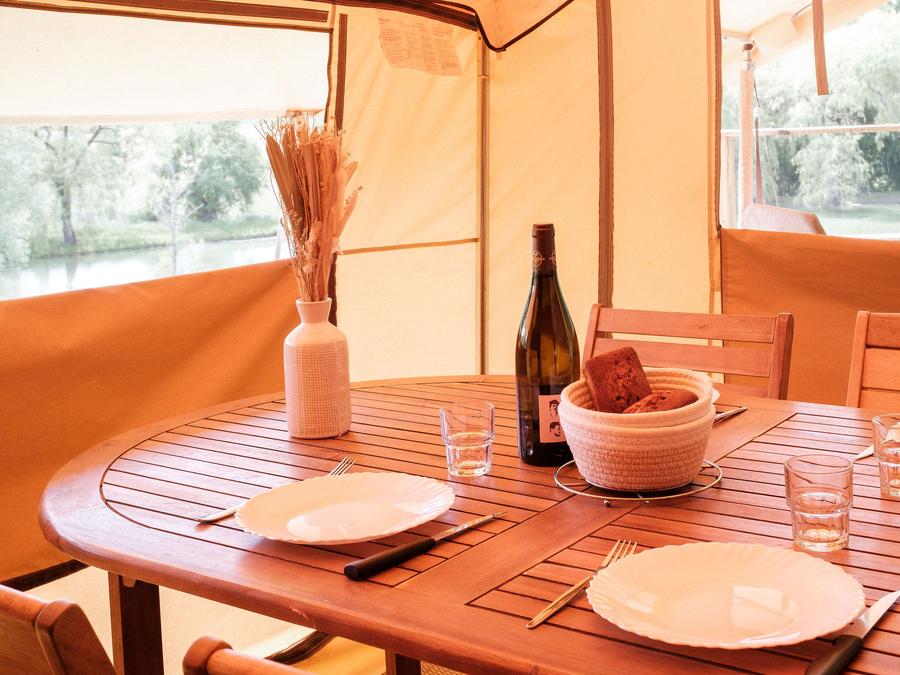 Bungalow toilé 4 personnes - Tente Lodge Insolite 2 chambres 17