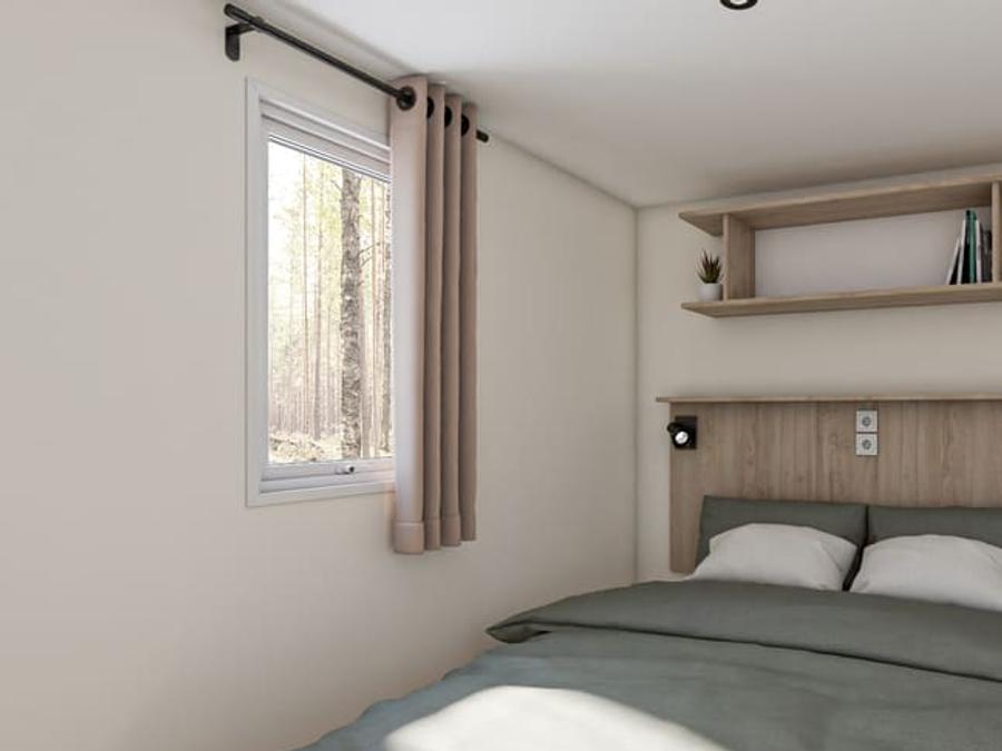 Mobilhome 8 personnes - Mobil-Home BREZONS Premium 41m2 (4ch 8 pers) et 2 SDB Vue Lac 3