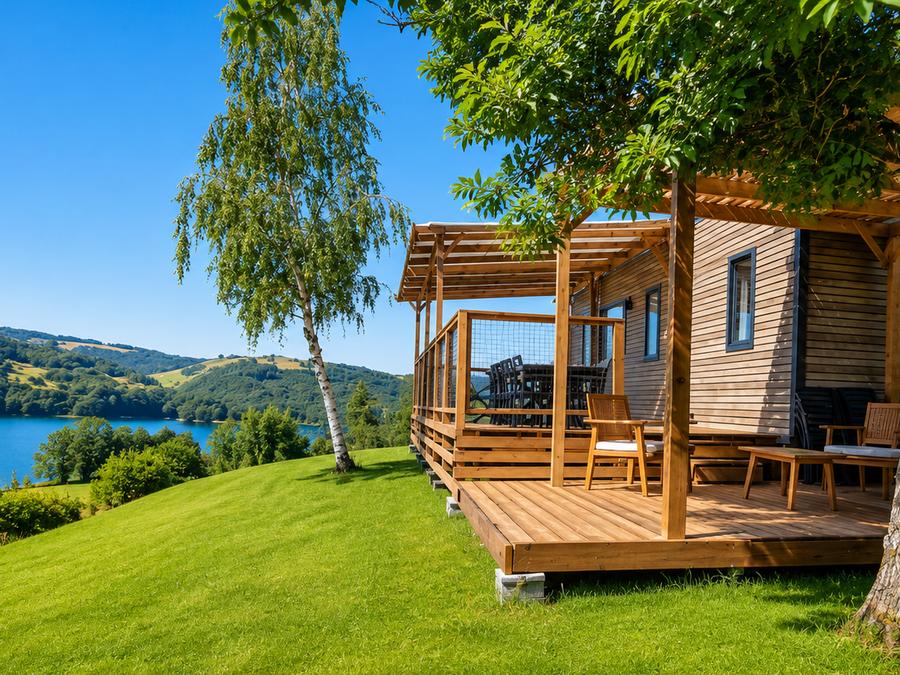 Mobilhome 8 personnes - Mobil-Home BREZONS Premium 41m2 - Climatisé (4ch 8 pers) 2 SDB - Vue Lac 4/8 pers 5