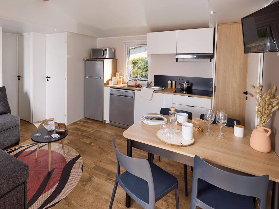 Mobilhome 6 personnes - Mobil Home SERAC Premium 36m2 (3ch 6 pers) Vue Lac 2