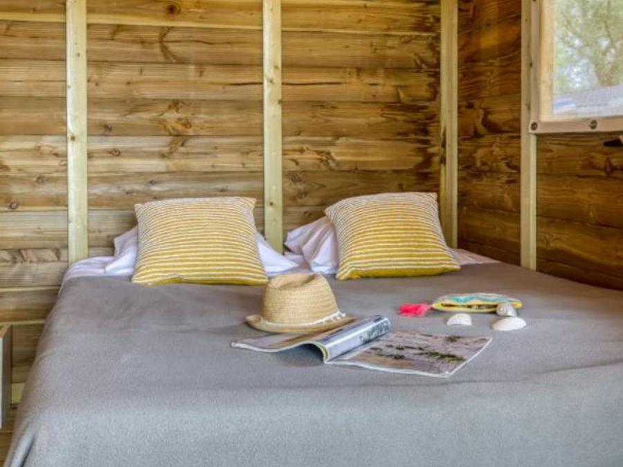 Tente en toile et en bois 4 personnes - Lodge Confort 2 chambres 3