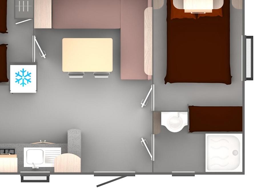 Mobilhome 4 personnes - 2 Chambres - Tout confort climatisé 7