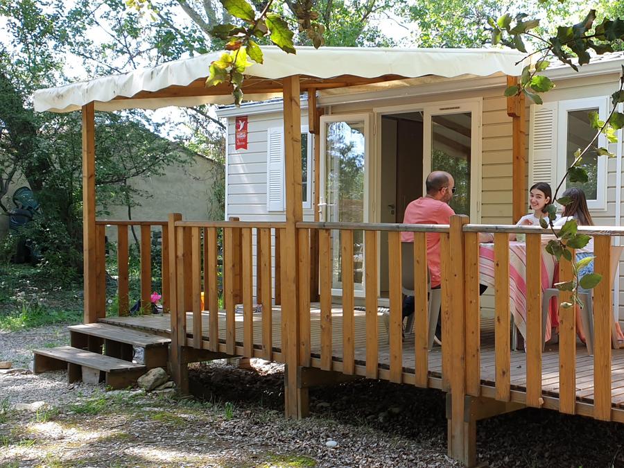 Mobilhome 6 personnes - Mobil-home Confort 33m² 3 chambres - terrasse semi-couverte - climatisation 6 pers 10