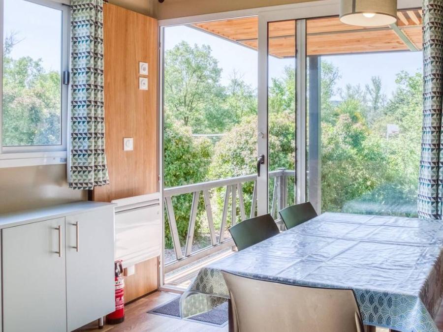 Chalet 5 personnes - Chalet Confort 25m² 2 chambres - terrasse couverte - climatisation 5 pers 1