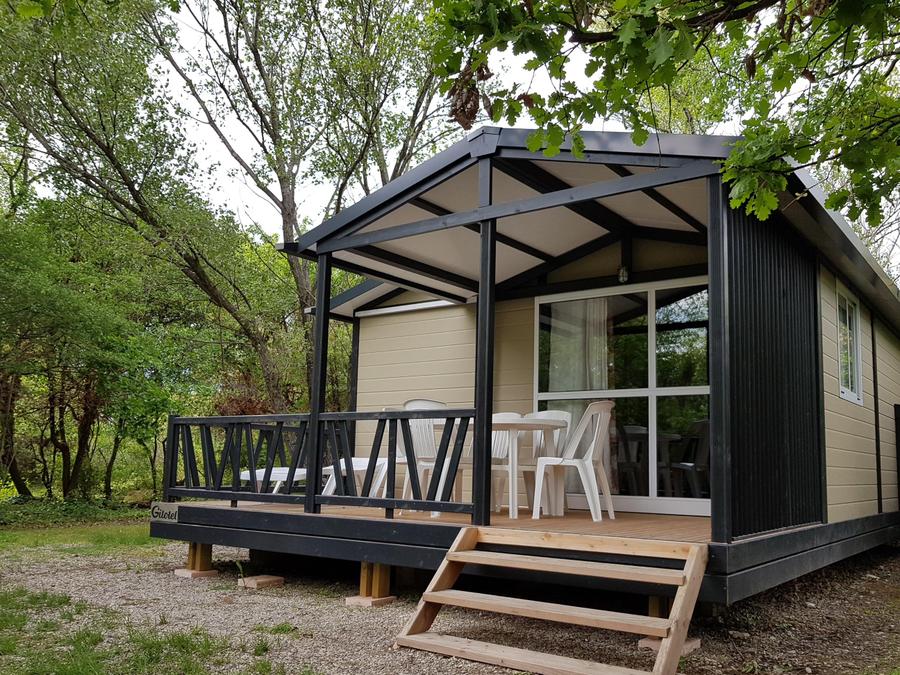 Chalet 5 personnes - Chalet Confort 25m² 2 chambres - terrasse couverte - climatisation 5 pers 8