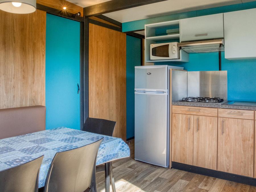 Chalet 5 personnes - Chalet Confort 25m² 2 chambres - terrasse couverte - climatisation 5 pers 10