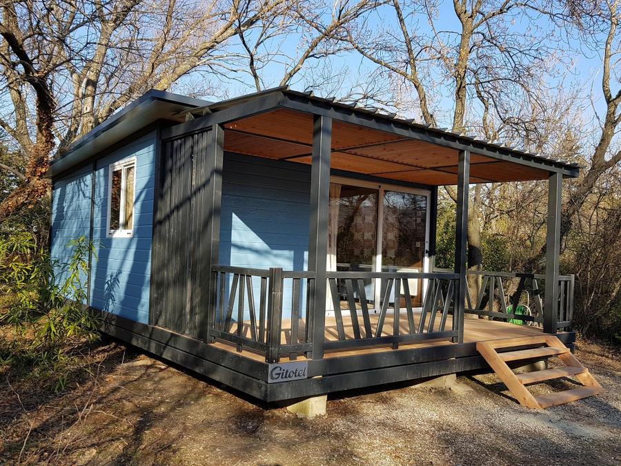 Chalet 5 personnes - Chalet Confort 25m² 2 chambres - terrasse couverte - climatisation 5 pers 6