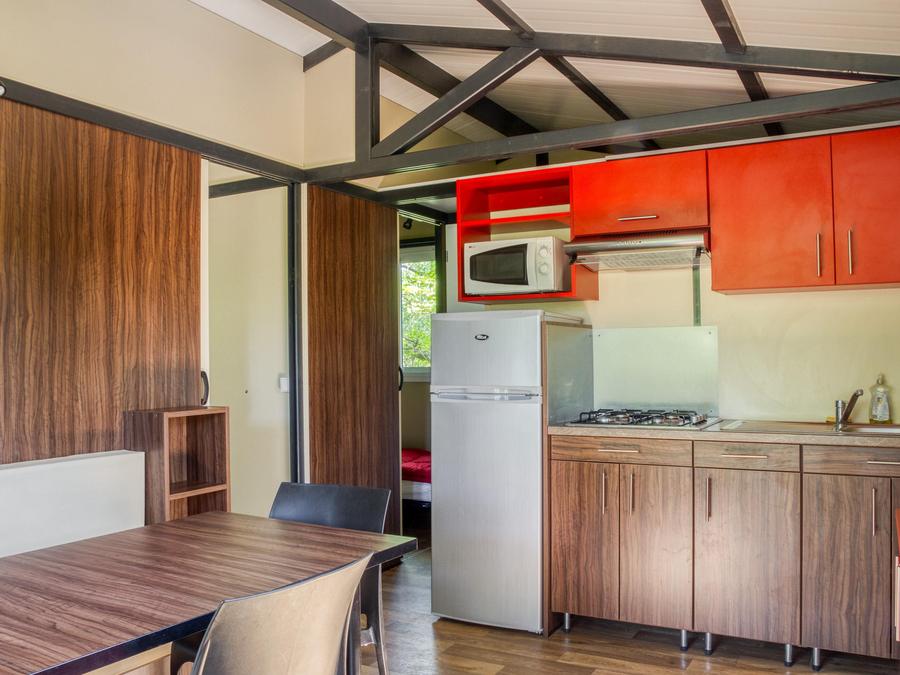 Chalet 5 personnes - Chalet Confort 25m² 2 chambres - terrasse couverte - climatisation 5 pers 9