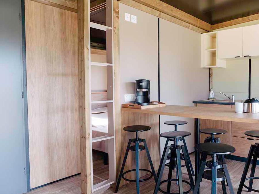 Chalet 6 personnes - Confort 35m² 3 chambres terrasse semi-couverte + climatisation 1