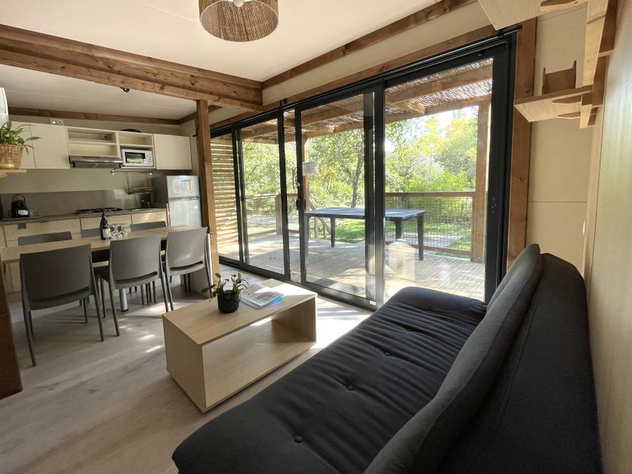 Chalet 6 personnes - Confort 35m² 3 chambres terrasse semi-couverte + climatisation 8