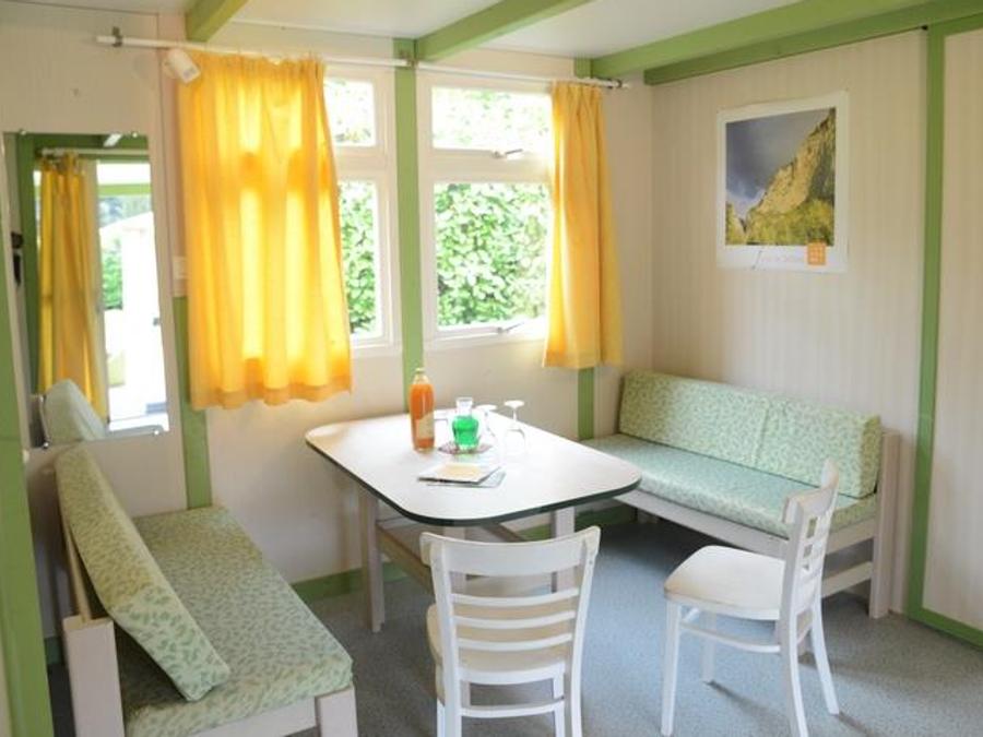 Chalet 6 personnes - Chalets (3 chambres, 43m²), terrasse 1