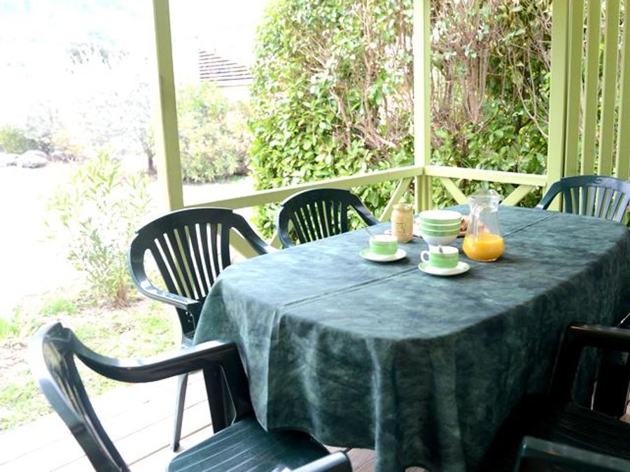 Chalet 6 personnes - Chalets (3 chambres, 43m²), terrasse 6