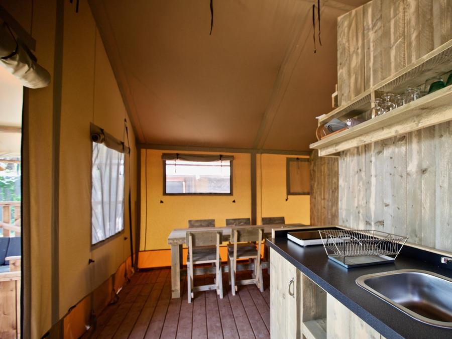 Lodge 6 personnes - Lodge Zen 34m² - 3 chambres - spa - cuisine - salle d'eau 4