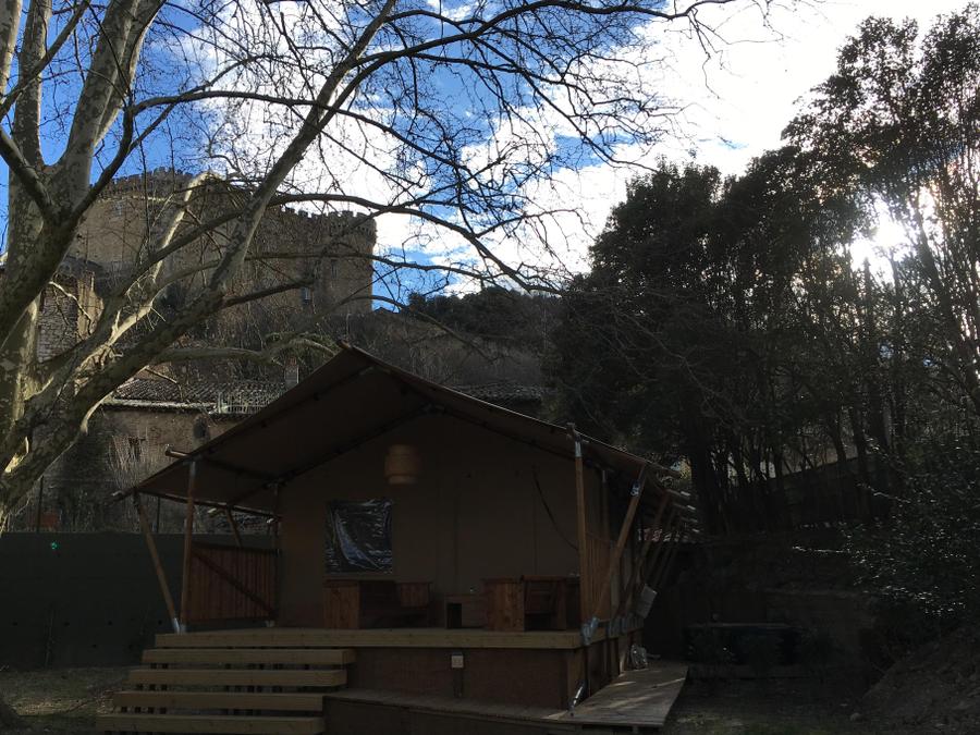 Lodge 6 personnes - Lodge Zen 34m² - 3 chambres - spa - cuisine - salle d'eau 1